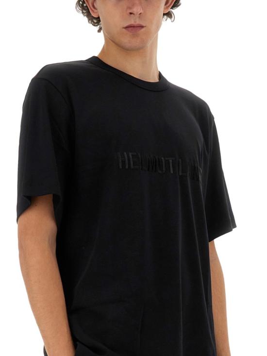25SS 헬무트랭 반팔 티셔츠 O04HM599 001 Black - HELMUT LANG
