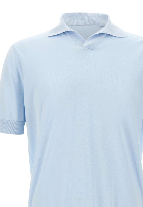 26SS 필리포 드 로렌티스 폴로 티셔츠 PL1MCSKTR CR14R800 Blue - FILIPPO DE LAURENTIIS