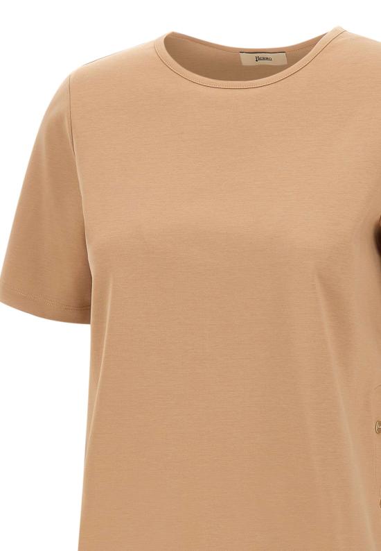 26SS 에르노 반팔 티셔츠 JG000258D M01520632150 Beige - HERNO