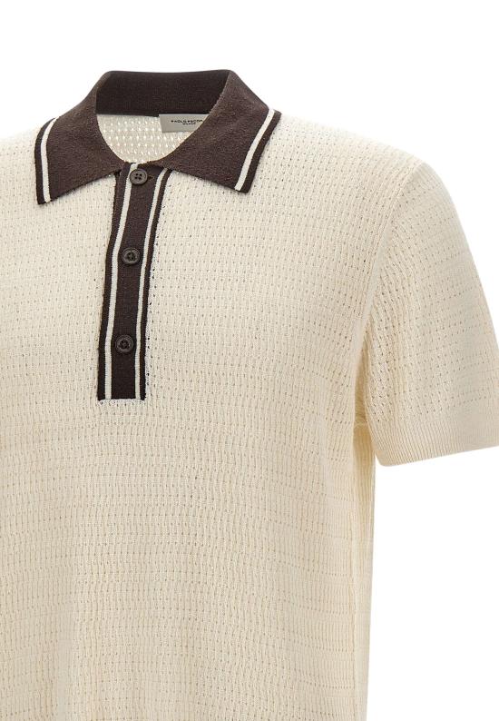 26SS 파올로페코라 폴로 티셔츠 A020F600 1102 White - PAOLO PECORA