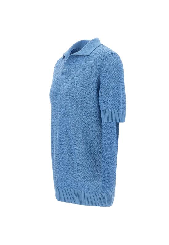 26SS 필리포 드 로렌티스 폴로 티셔츠 PL3MCSK CM7B871 Blue - FILIPPO DE LAURENTIIS