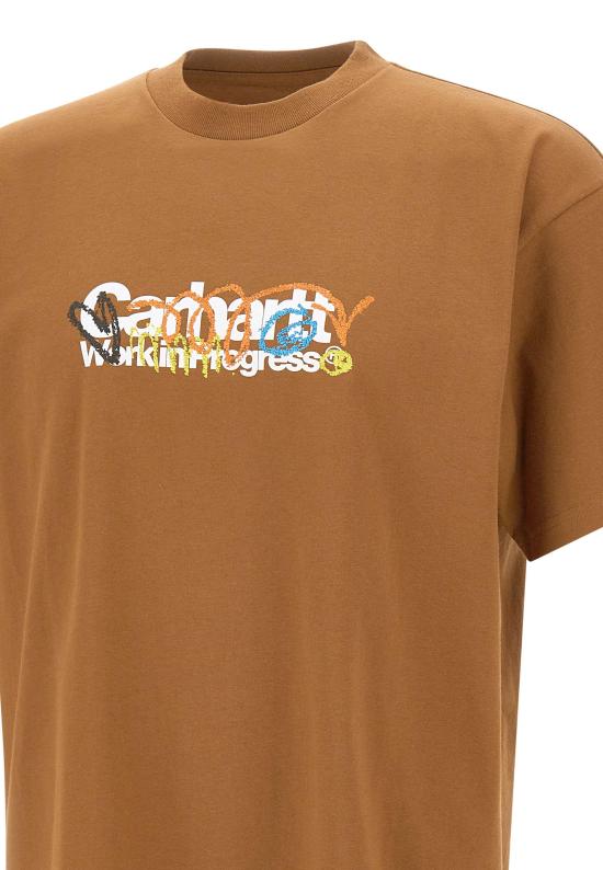 26SS 칼하트 WIP 반팔 티셔츠 I036238 HZXX Brown - CARHARTT WIP