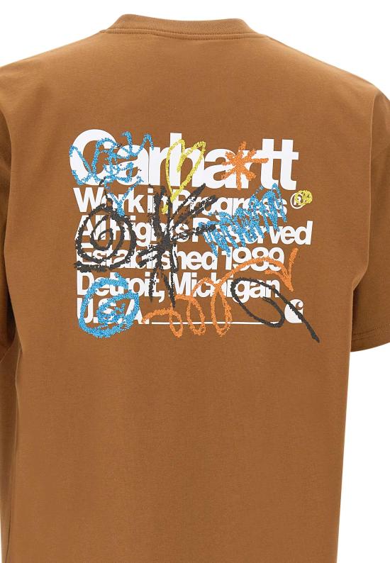 26SS 칼하트 WIP 반팔 티셔츠 I036238 HZXX Brown - CARHARTT WIP