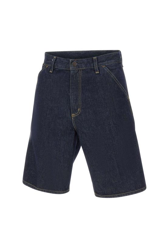 26SS 칼하트 WIP 스미스 데님 싱글 니 쇼츠 I032026 0102 Blue