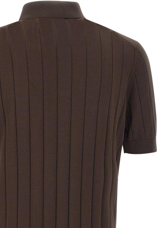 26SS 필리포 드 로렌티스 폴로 티셔츠 PL1MC CR14C190 Brown - FILIPPO DE LAURENTIIS