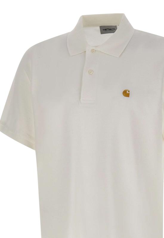 26SS 칼하트 WIP 폴로 티셔츠 I023807 00RXX White - CARHARTT WIP