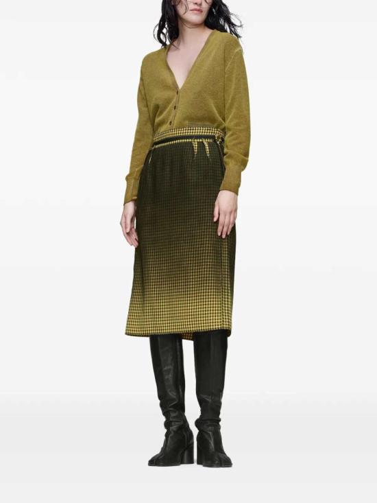 26SS 마르지엘라 미디 스커트 S51ME0053M35711 YELLOW BLACK - MAISON MARGIELA