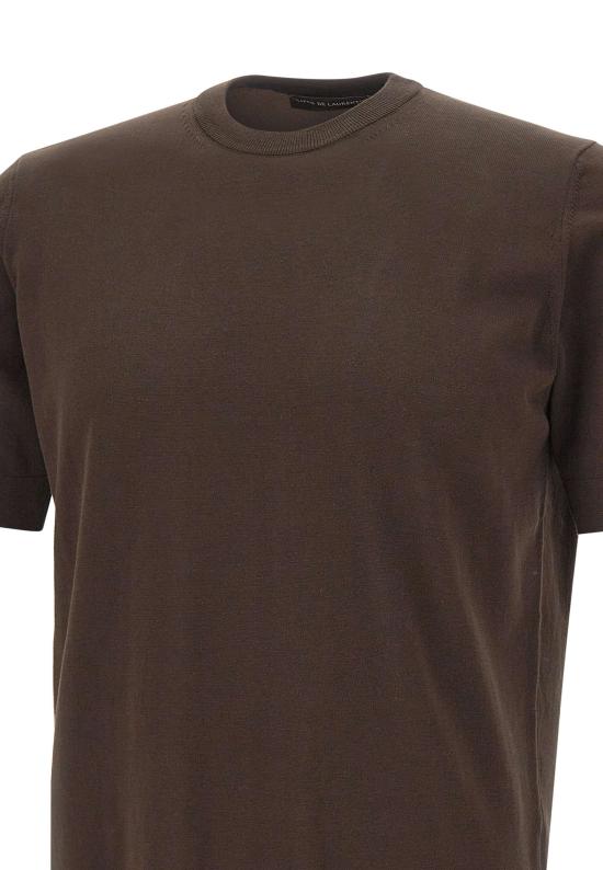 26SS 필리포 드 로렌티스 반팔 티셔츠 TS0MC CR14R190 Brown - FILIPPO DE LAURENTIIS