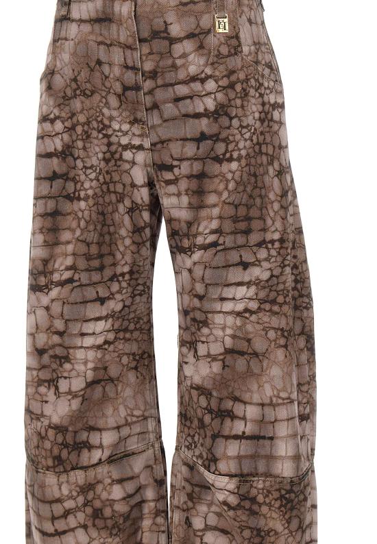 26SS 엘리자베타프랜치 데님 팬츠 PJ31D61E2 644 Brown - ELISABETTA FRANCHI