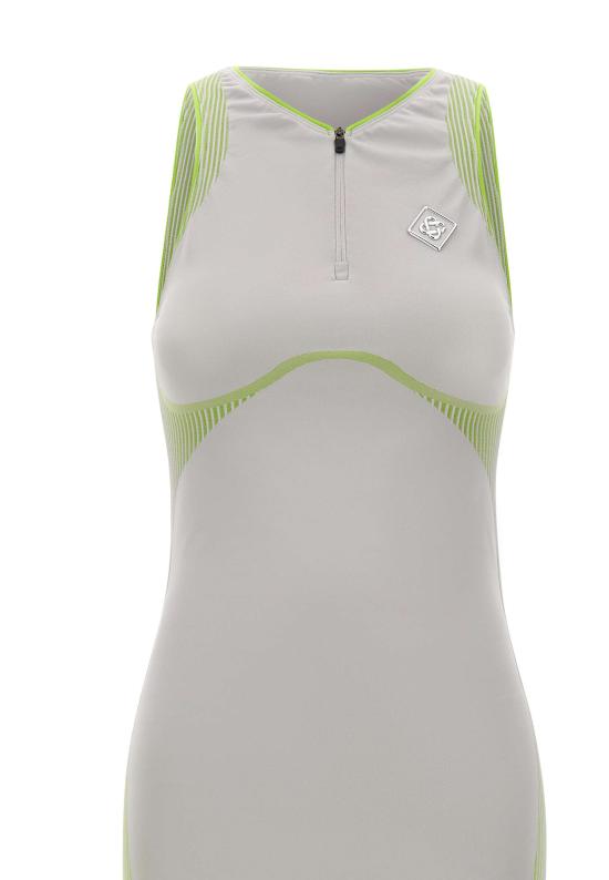 26SS 카사블랑카 미디 원피스 WSP26ACT060 01 Grey - CASABLANCA