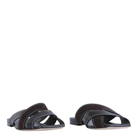 26SS 토즈 레더 크로스 스트랩 샌들 XXW99L0JY50V1SS808 Black - TODS