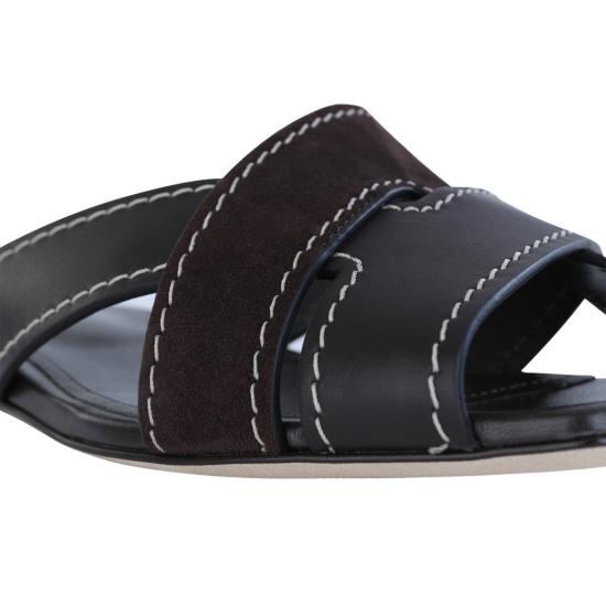 26SS 토즈 레더 크로스 스트랩 샌들 XXW99L0JY50V1SS808 Black - TODS