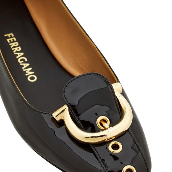 26SS 살바토레 페라가모 플랫 슈즈 01K989001 Black - SALVATORE FERRAGAMO