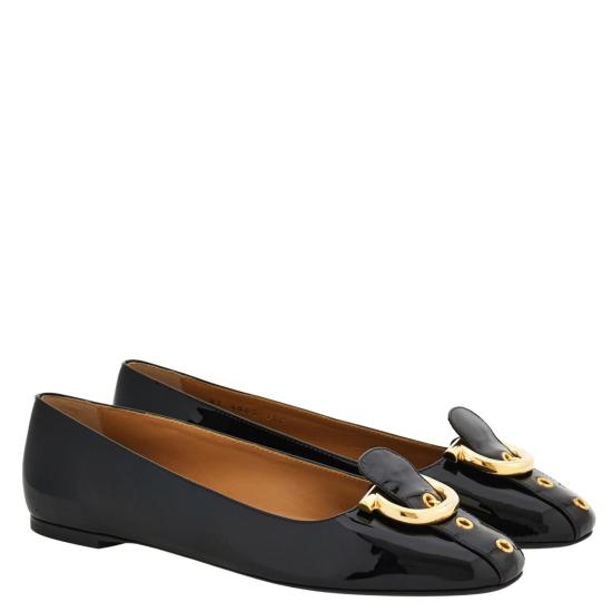26SS 살바토레 페라가모 플랫 슈즈 01K989001 Black - SALVATORE FERRAGAMO