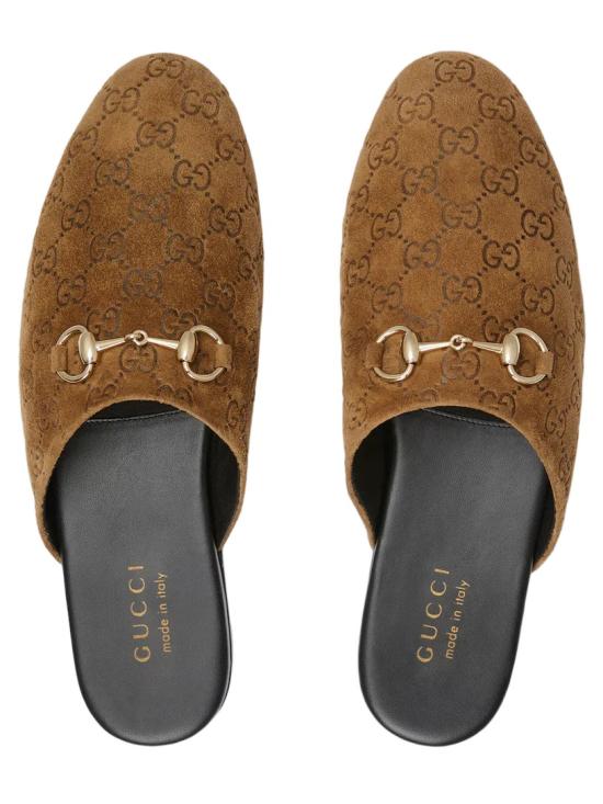 25FW 구찌 홀스빗 스웨이드 뮬 850140AAFQV Brown - GUCCI