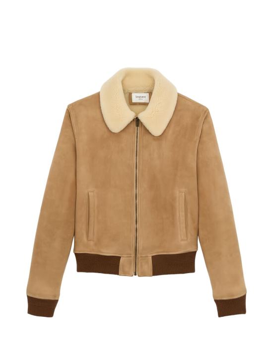 26SS 생로랑 수트 자켓 837294YC2TB 2943 Beige noix de cajou