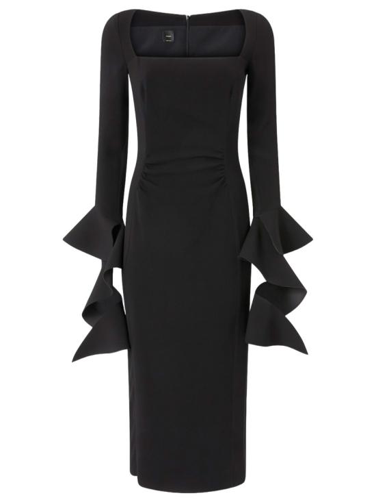 25FW 핑코 미디 원피스 105736A2Q2Z99 Black