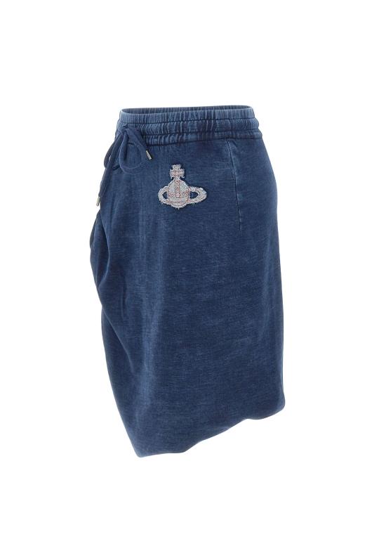 26SS 비비안웨스트우드 미디 스커트 1J01000M J00B1K411 Blue - VIVIENNE WESTWOOD