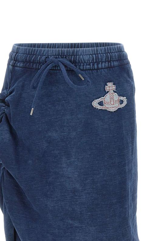 26SS 비비안웨스트우드 미디 스커트 1J01000M J00B1K411 Blue - VIVIENNE WESTWOOD
