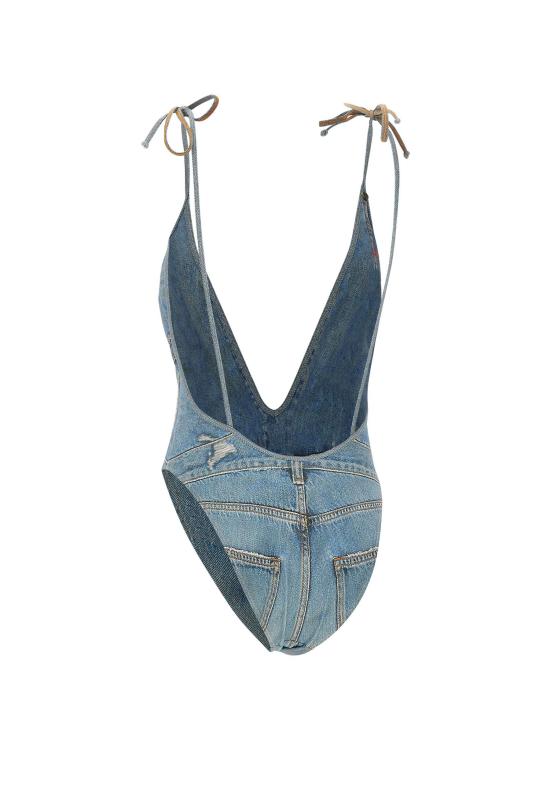 26SS 디젤 원피스 수영복 A18751 0BNCWE6866 Blue - DIESEL