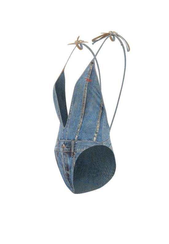 26SS 디젤 원피스 수영복 A18751 0BNCWE6866 Blue - DIESEL