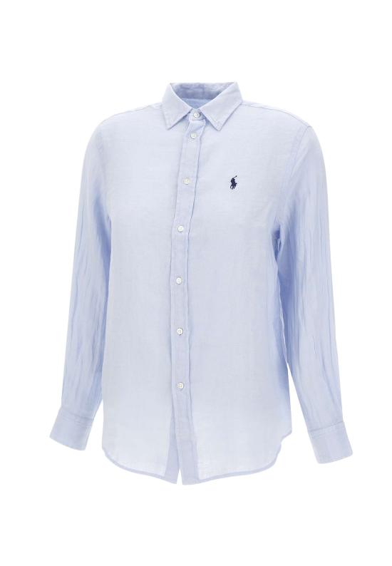 26SS 폴로 랄프로렌 포니 자수 리넨 셔츠 (211970730009) 211970730 503 Blue