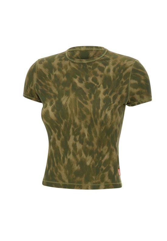 26SS 디젤 반팔 티셔츠 A23572 0TJBF5CRA Green