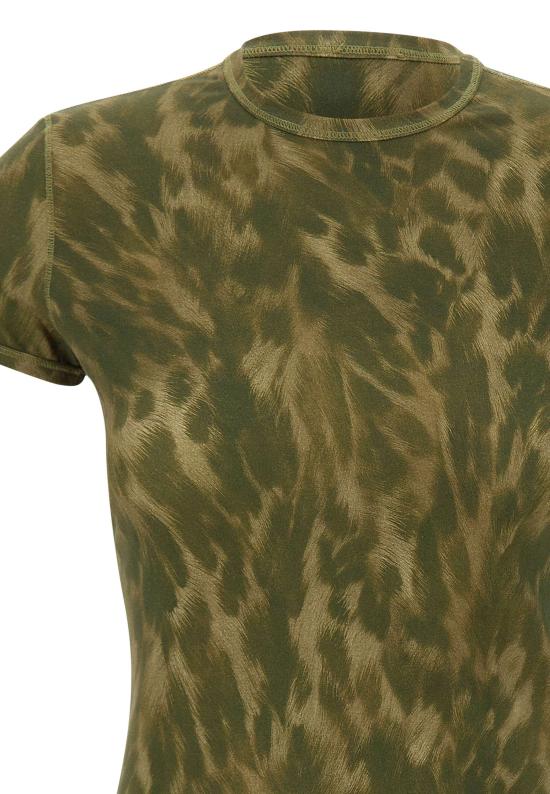 26SS 디젤 반팔 티셔츠 A23572 0TJBF5CRA Green - DIESEL