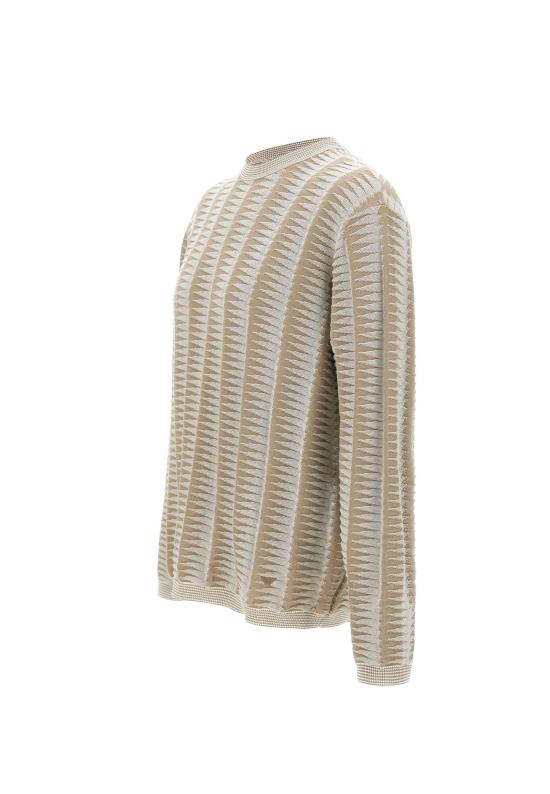 26SS 엠포리오 아르마니 스웨터 EM005525 AF25254F6050 Beige - EMPORIO ARMANI