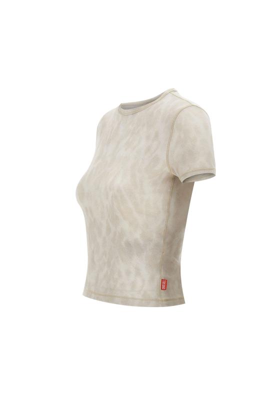 26SS 디젤 반팔 티셔츠 A23572 0TJBF7FYA Beige - DIESEL