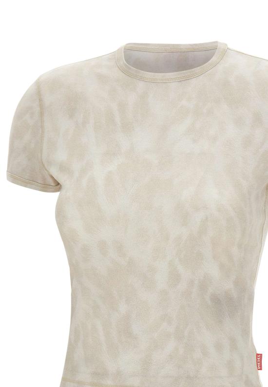 26SS 디젤 반팔 티셔츠 A23572 0TJBF7FYA Beige - DIESEL