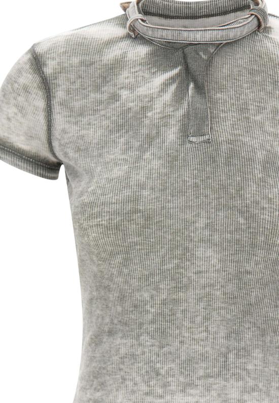 26SS 디젤 반팔 티셔츠 A22929 0HGCQ9CY Grey - DIESEL