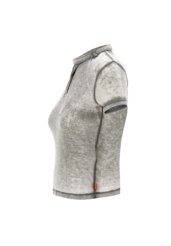 26SS 디젤 반팔 티셔츠 A22929 0HGCQ9CY Grey - DIESEL