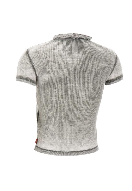 26SS 디젤 반팔 티셔츠 A22929 0HGCQ9CY Grey - DIESEL