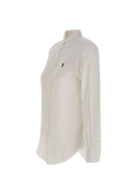 26SS 폴로 랄프로렌 포니 자수 리넨 셔츠 (211970730009) 211970730 518 White - POLO RALPH LAUREN