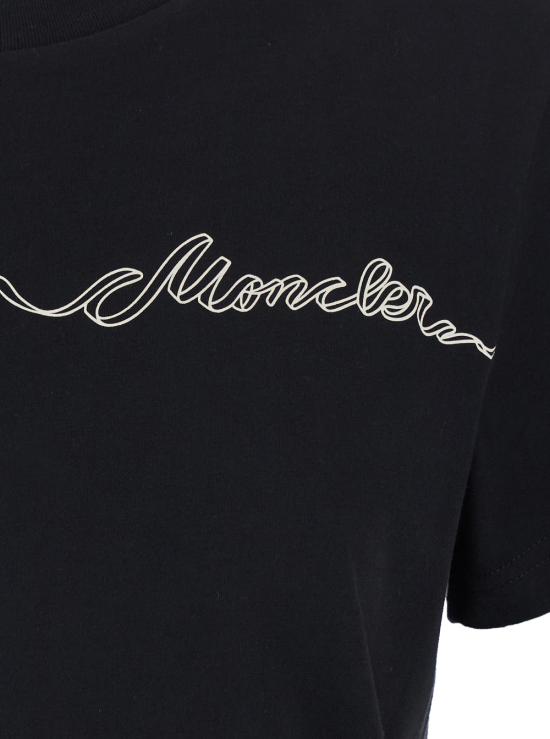 26SS 몽클레어 반팔 티셔츠 8C0001789B8Y999 Black - MONCLER