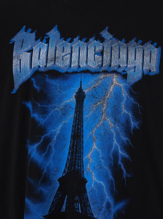 26SS 발렌시아가 반팔 티셔츠 850345TUVE71000 Black - BALENCIAGA