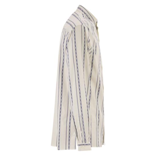 26SS 브루넬로 쿠치넬리 긴팔 셔츠 MA6870625 WHITE BLUE - BRUNELLO CUCINELLI