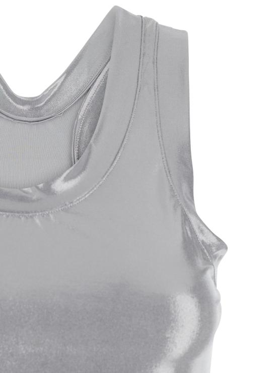 26SS 노마카말리 민소매 티셔츠 ST1266LM219058 Metallic - NORMA KAMALI