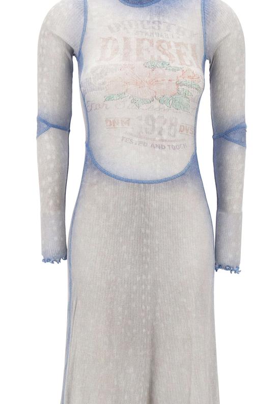 26SS 디젤 미디 원피스 A22909 0HGCN8MMA Blue - DIESEL