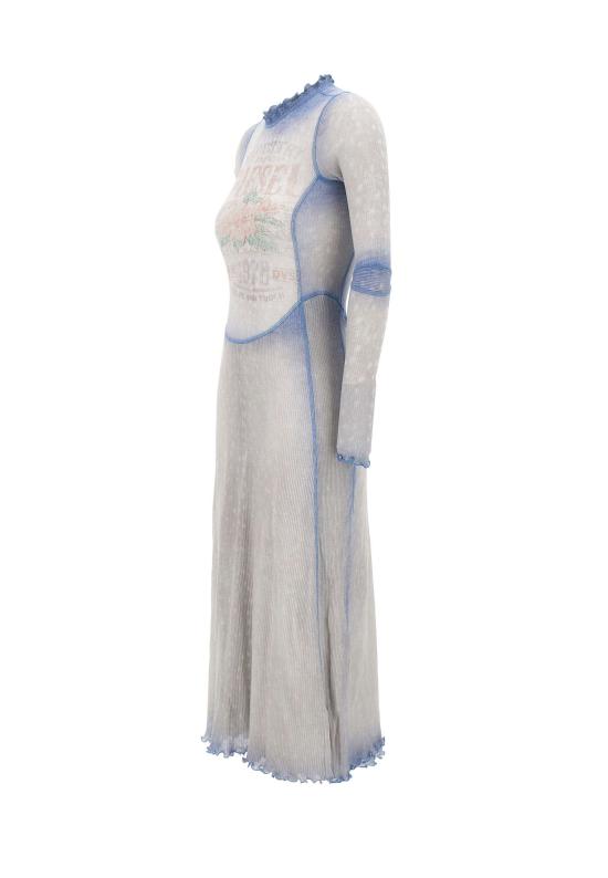 26SS 디젤 미디 원피스 A22909 0HGCN8MMA Blue - DIESEL