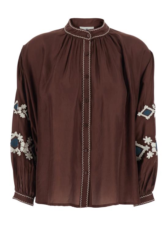 26SS BENARAS BY CITRUS 블라우스 BE25390BROWNGREEN Brown