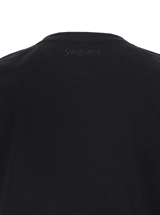 26SS 생로랑 반팔 티셔츠 861693Y38AK1000 Black - SAINT LAURENT