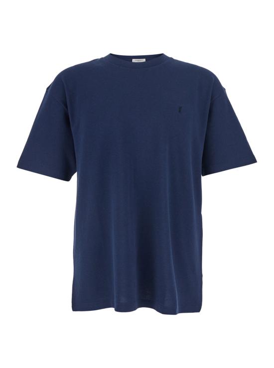 26SS 생로랑 반팔 티셔츠 832941Y37HC4110 Blu