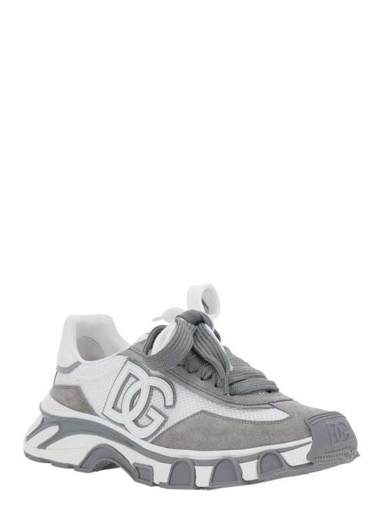 26SS 돌체앤가바나 DG 컨트리 로드 나일론 앤 레더 스니커즈 CS2403A02088B932 Grey - DOLCE & GABBANA