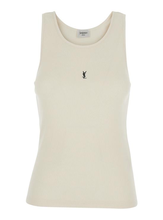 26SS 생로랑 민소매 티셔츠 823603Y37EC9469 White