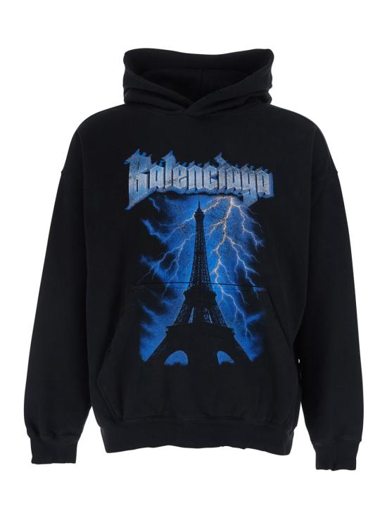 26SS 발렌시아가 긴팔 티셔츠 871956TUVF41000 Black