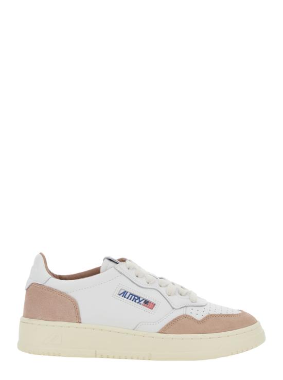 26SS 오트리 메달리스트 로우 스니커즈 AULWFT04WHTROSEC White