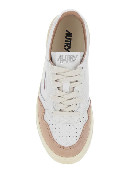 26SS 오트리 메달리스트 로우 스니커즈 AULWFT04WHTROSEC White - AUTRY
