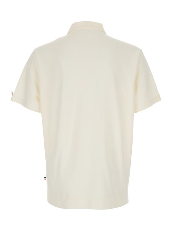 26SS 몽클레어 로고 패치 폴로 셔츠 8A0000489AVZ034 White - MONCLER